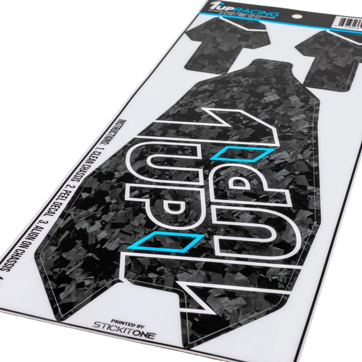 Forged Carbon Look Chassis skin - AE RC10B7.1 -4mm
