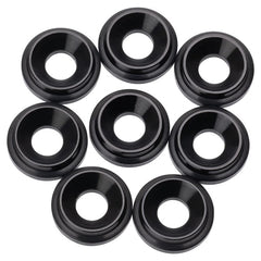 7075 LowPro Countersunk Washers, M3, Black, 8pcs