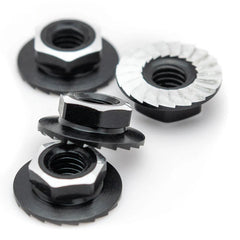7075 Aluminum Lockdown Wheel Nuts - M4 - Black - 4pcs