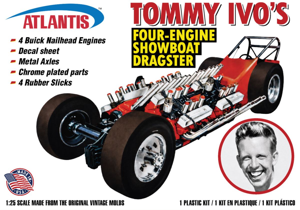 1:25 Tommy Ivo's Showboat Four Engine Dragster with 4 Buick