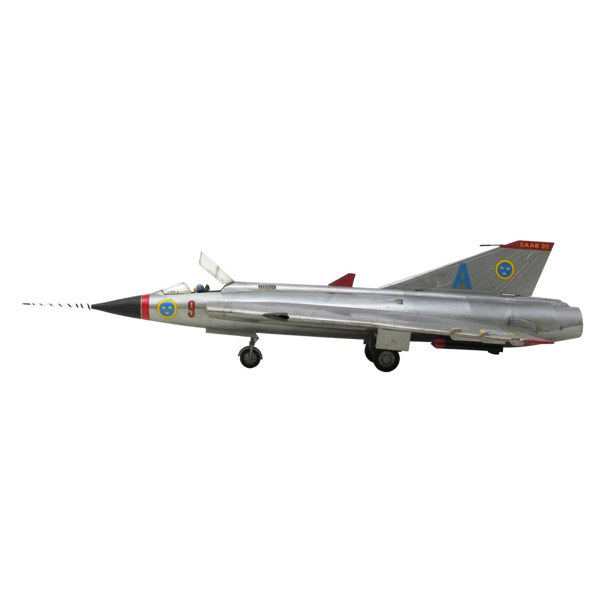 1:48 J-35 Draken Supersonic Fighter Jet with Firing