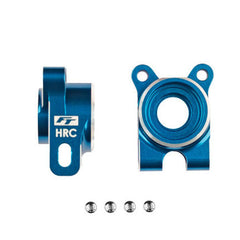 RC10B7 FT Aluminum Hrc Rear Hubs -4 Offset, Blue