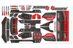 Body Decal Sheet - Punisher 4 - Pre-Cut - Color Red - 1pc