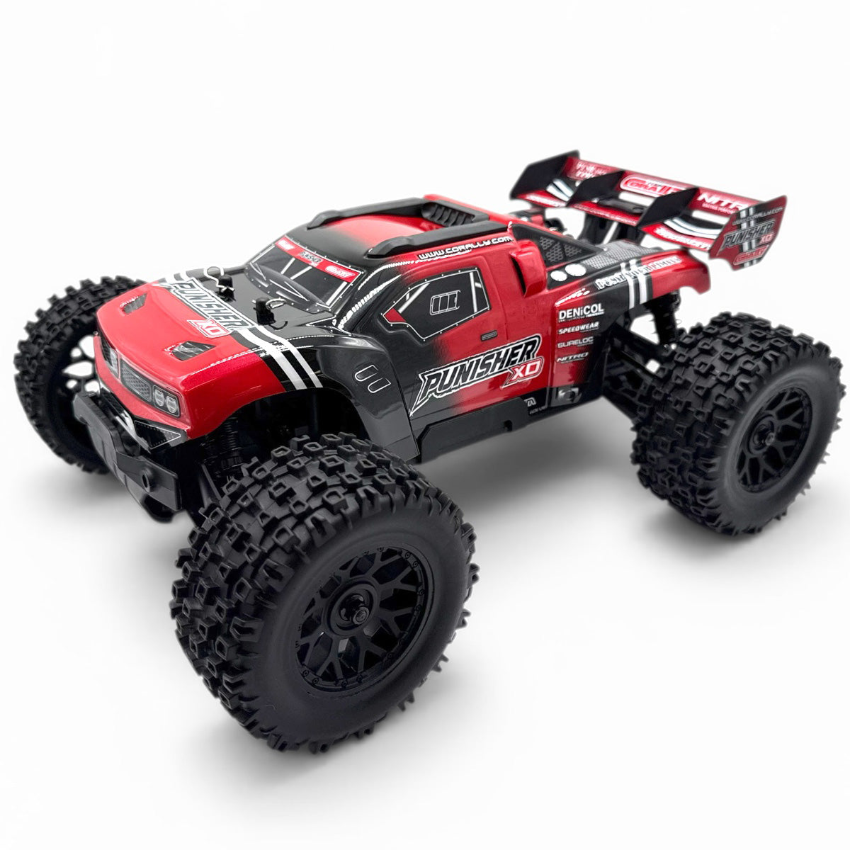 Punisher XD 4WD 2S Small Scale RTR Monster Truck, Red
