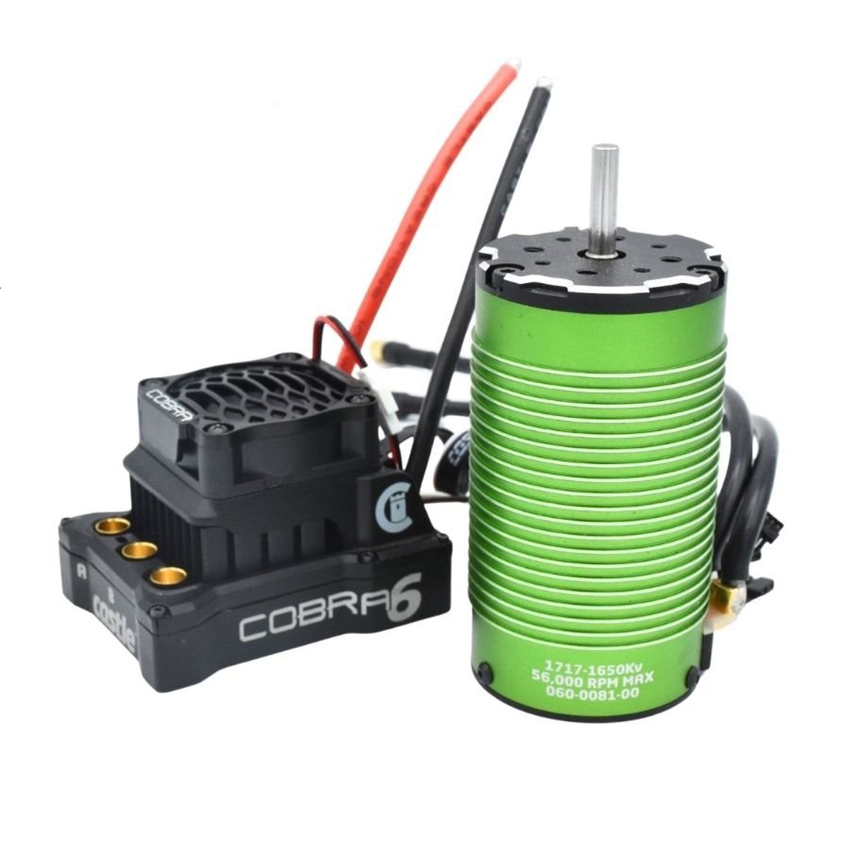 Cobra 6, 33.6V, 8A Peak BEC ESC w/ 1717-1650KV Sensored
