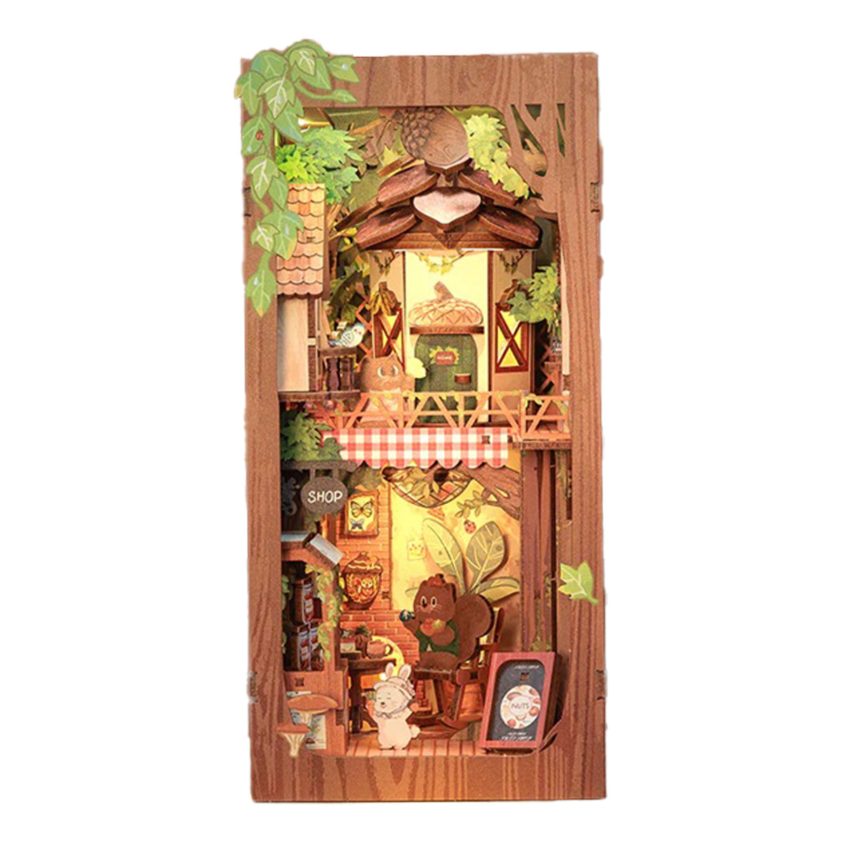 Squirrel Collector Book Nook