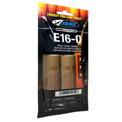 E16-0 29mm Model Rocket Engines (2pk)