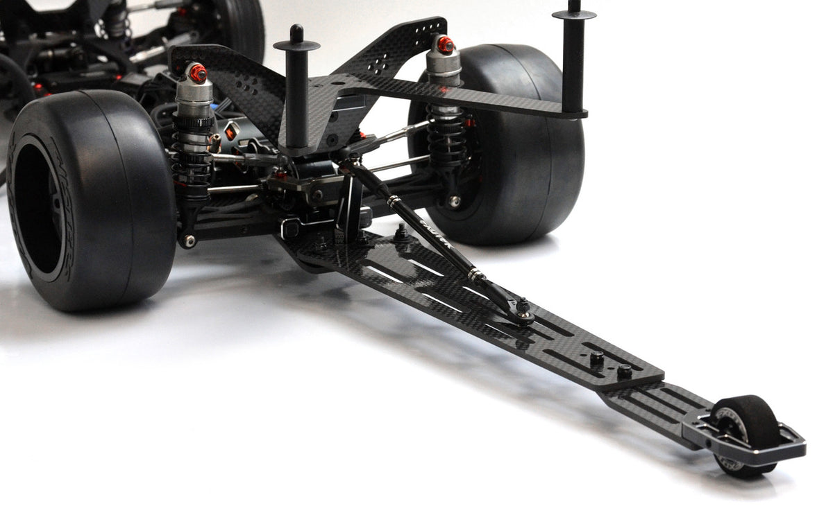 22 5.0 PRO WHEELIE BAR SET 3mm cf with single wheel style