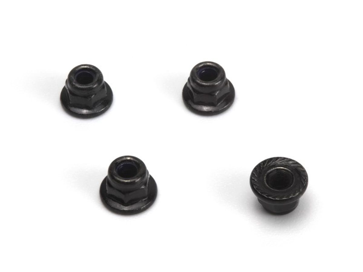 Flange Lock Nut M2.5 (Silver/4pcs)