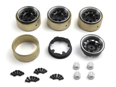 CS-10 Aluminum Wheel 1.2in (Black/4pcs), Fits Venture18