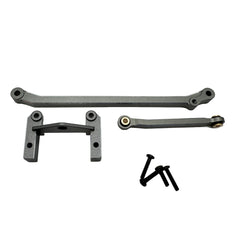 Aluminum Servo Mount & Steering Link Set (Gunmetal)