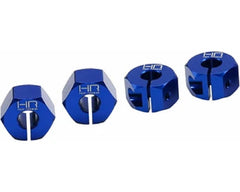 Blue Aluminum 12mm Wheel Hex, for Mini Maxx