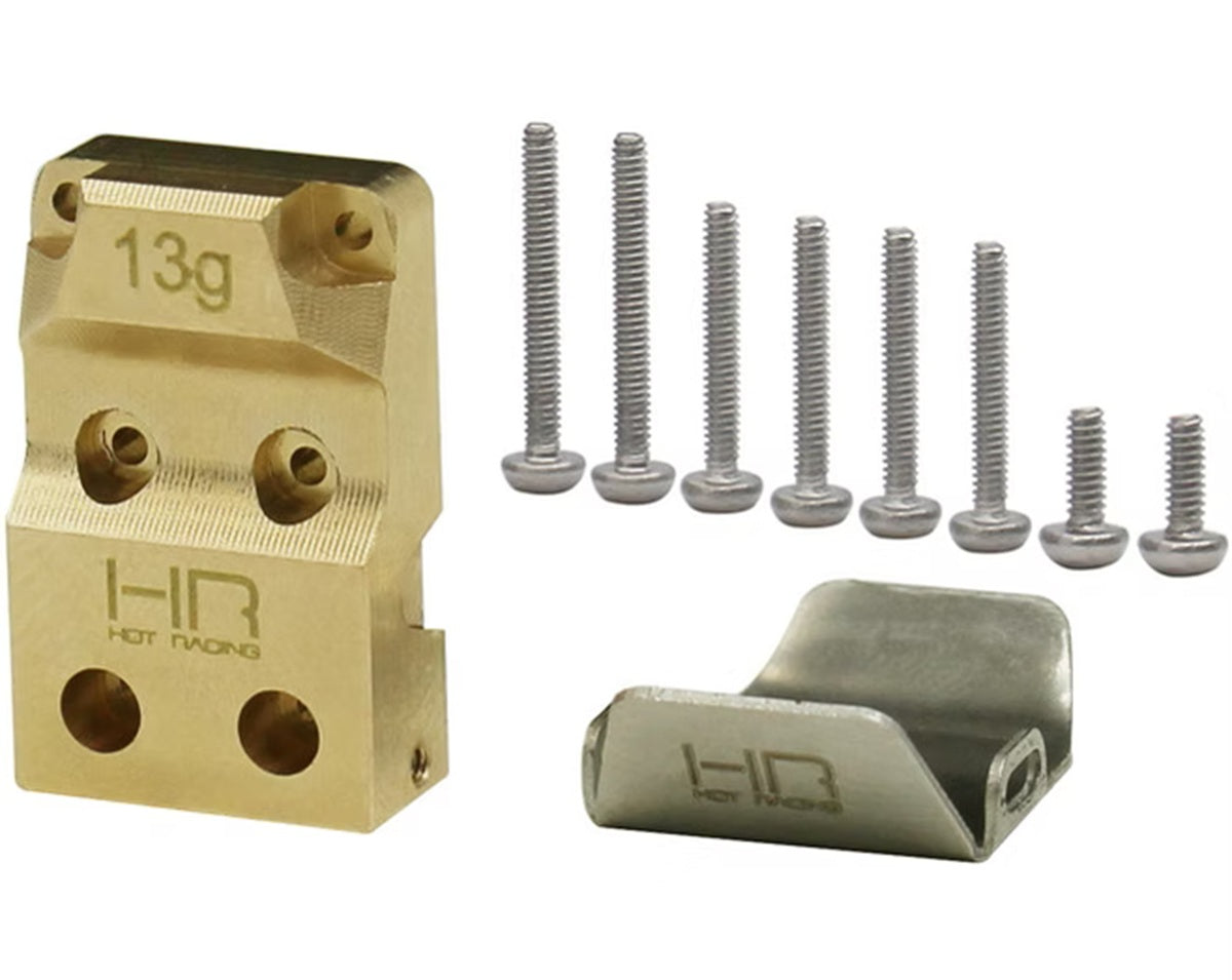 Brass Diff Cover with SS Skid Plate SCX24