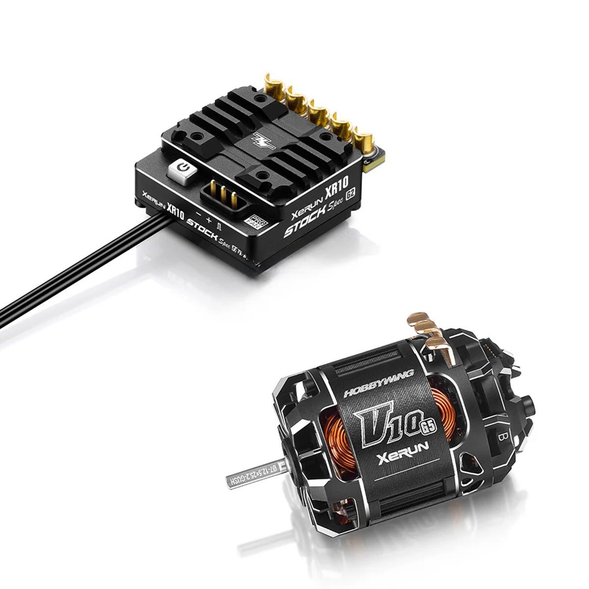 XR10 Stock Spec G2 ESC & V10 17.5T G5 Torque Motor Combo