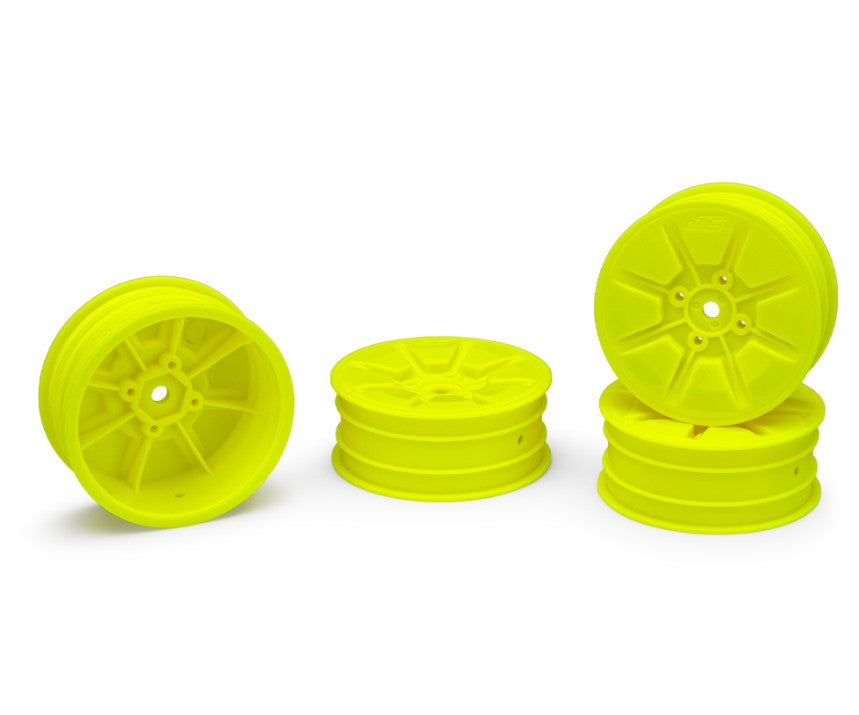 Pioneer - RC10B7/RC10B7D 2.2" 2wd Buggy Front Wheel (Yellow)