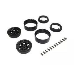 Bead-lock Wheel 1.9" Spoke Black (KC10/2pcs)