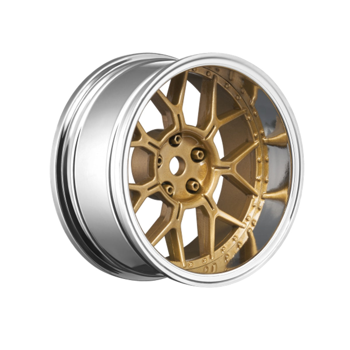 14 Spoke Bronze 1/10 Drift Wheel, 2, 4, 6, 8mm Offset,