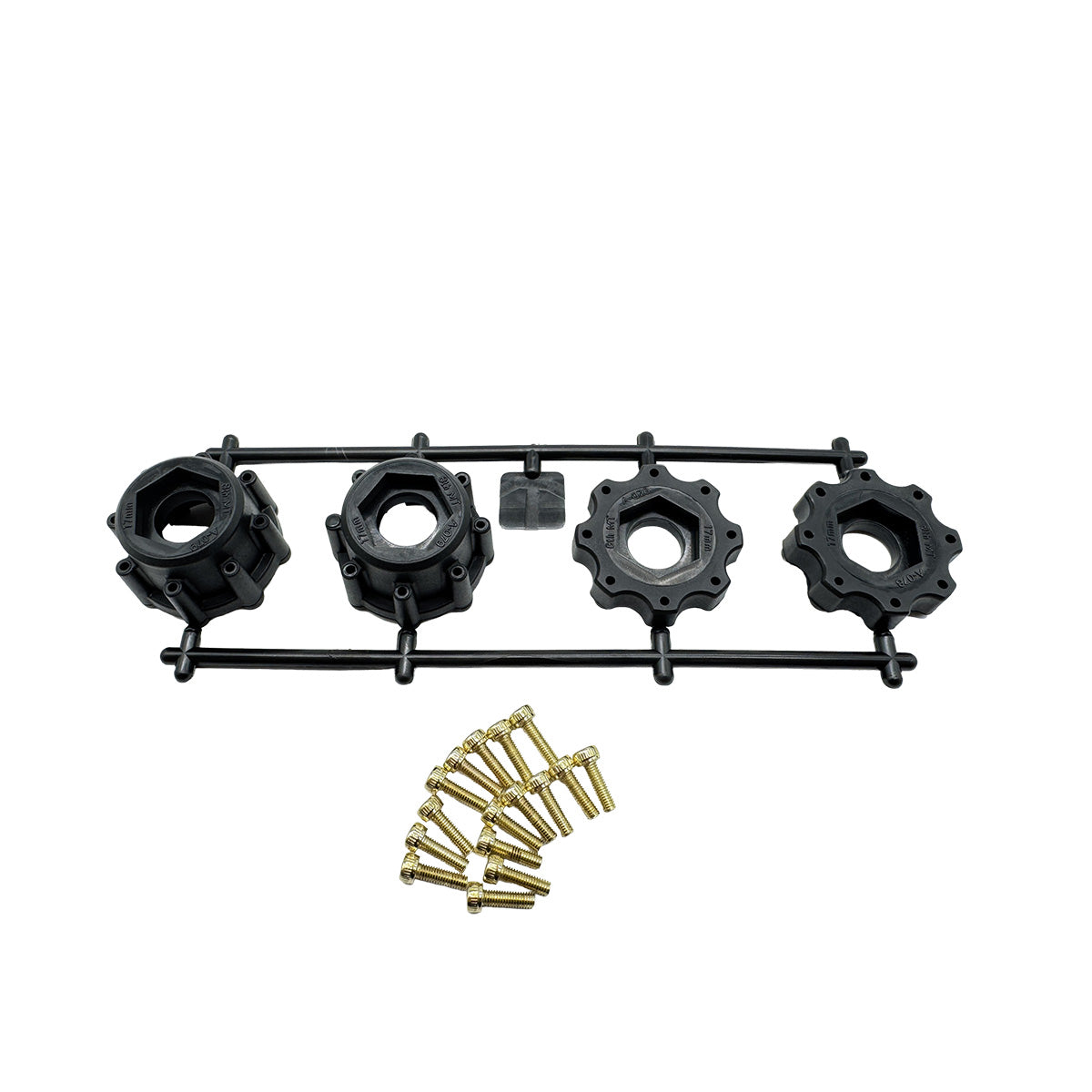 1/10 MT & ST Removable Hex 12, 14, 17mm - Black