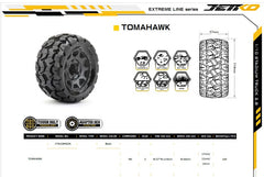 1/10 2.8 ST Tomahawk Belted Tires (2) with Removable Hex