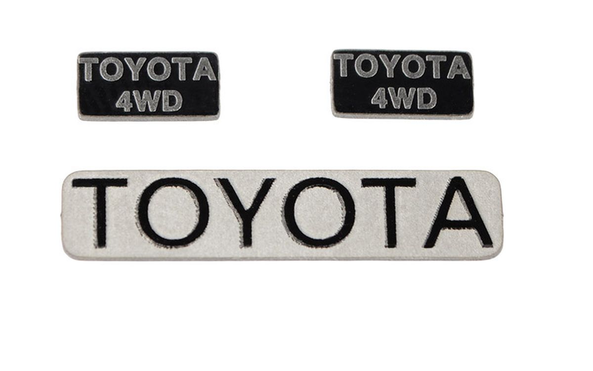 Metal Emblems for 1985/87 Toyota Pickup/Xtracab