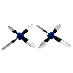 4-Blade Propeller & Spinner (2); P-51 Miss America