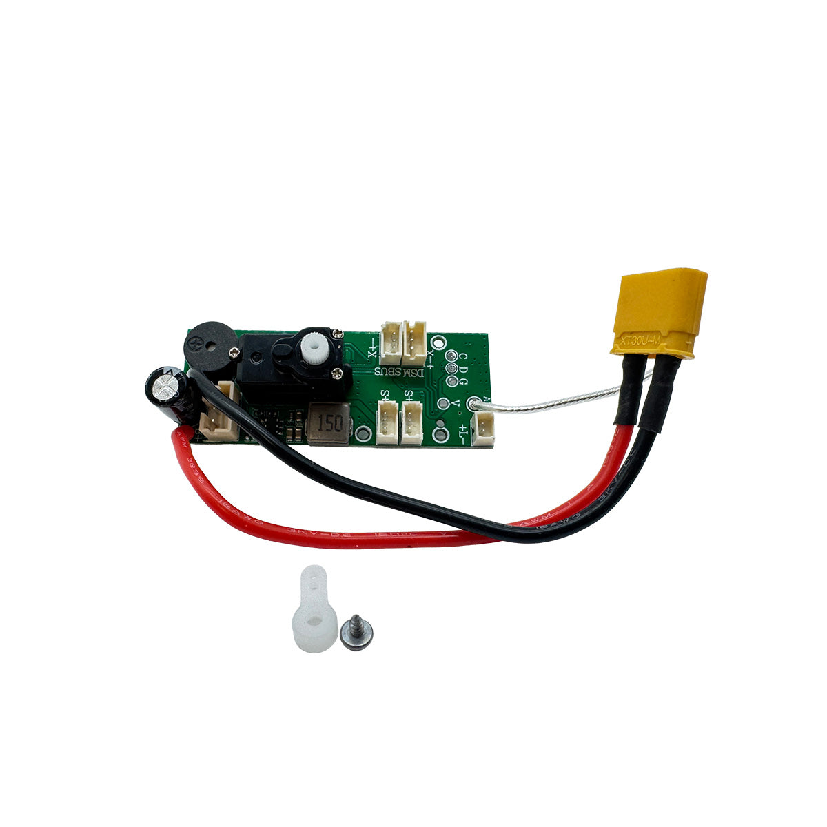 4-Ch Receiver Board with Gyro & Servo; F-16
