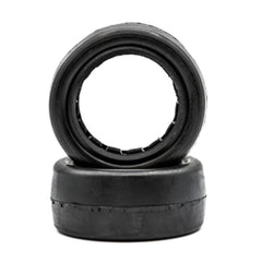 Slick - 2.2" 4WD Front Buggy Tires w/ Inserts, Red, Yellow