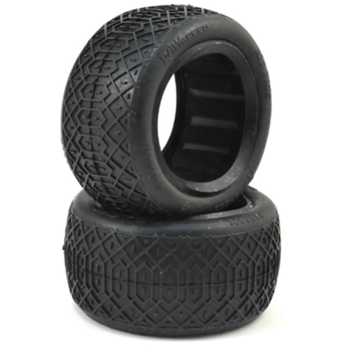 Riptide - 2.2" 1/10th Buggy Tires w/ Inserts, Green,