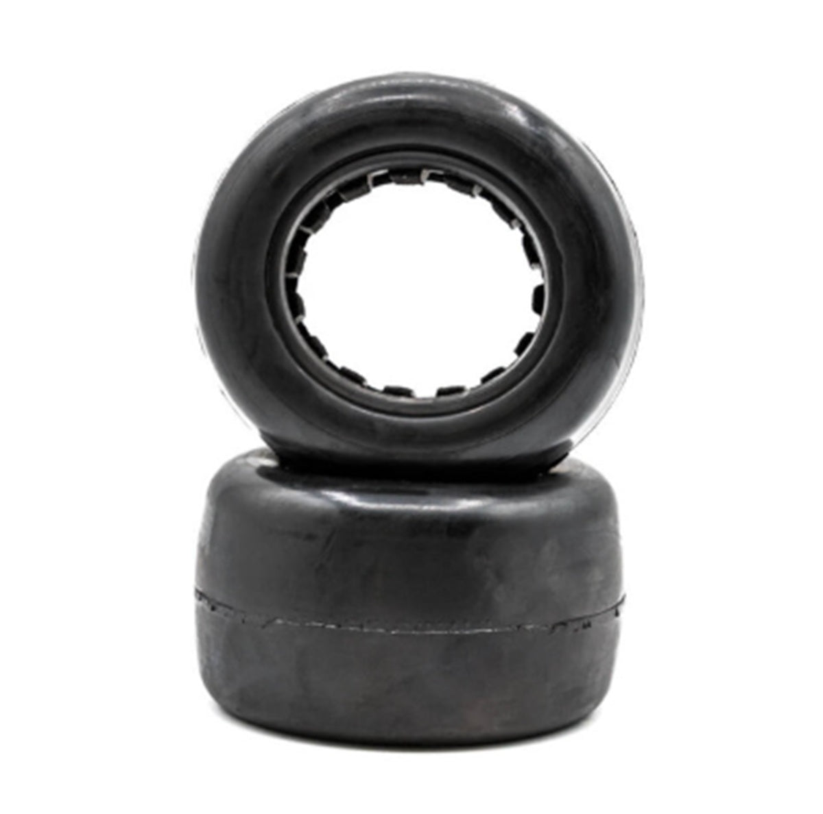 Slick - Stadium Truck Tires w/ Inserts, Red, Yellow Compound