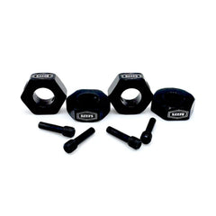 Wheel Hex 12mm/6mm Bore & Pins (4)