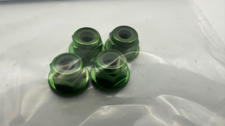 Wheel Nuts Green 4 Pack
