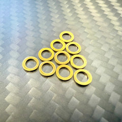 Brass Shims (3mm x 5mm x 0.5mm) 10 Pack