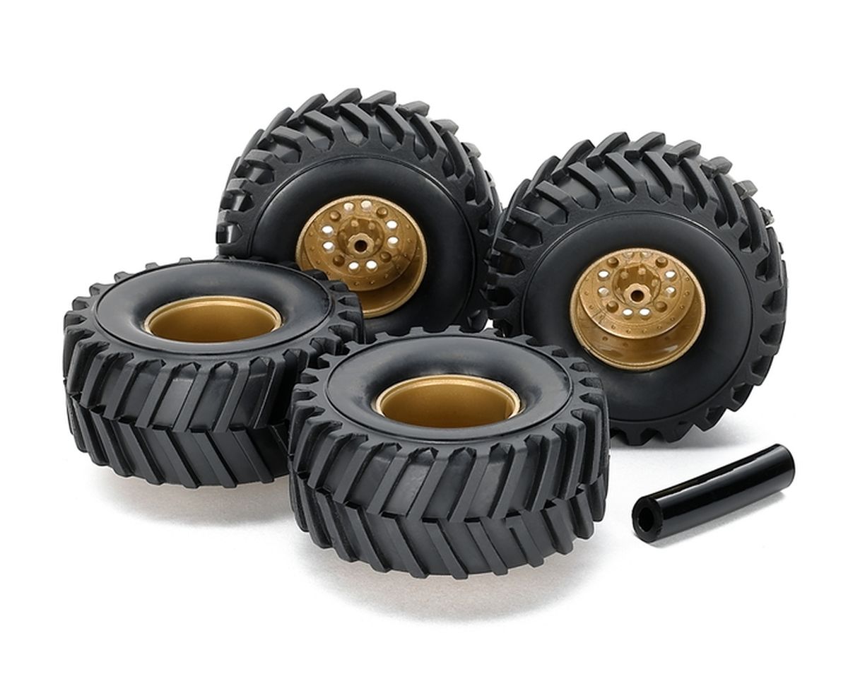 JR Large Dia Tire/Wheel Set, EX Chassis Wide Tread