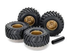 JR Large Dia Tire/Wheel Set, EX Chassis Wide Tread