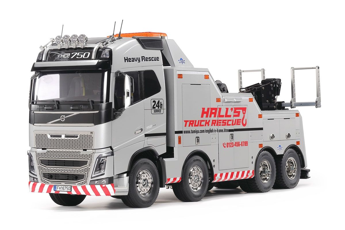RC Volvo FH16 Tow Truck, Silver