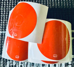 Workhorse Wheel Stickers, Orange