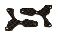 RC8B4 FT Front Lower Suspension Arm Inserts, Carbon