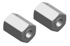 Wheel Hex Adapter - Front - Aluminum - 2 pcs: Mammoth,