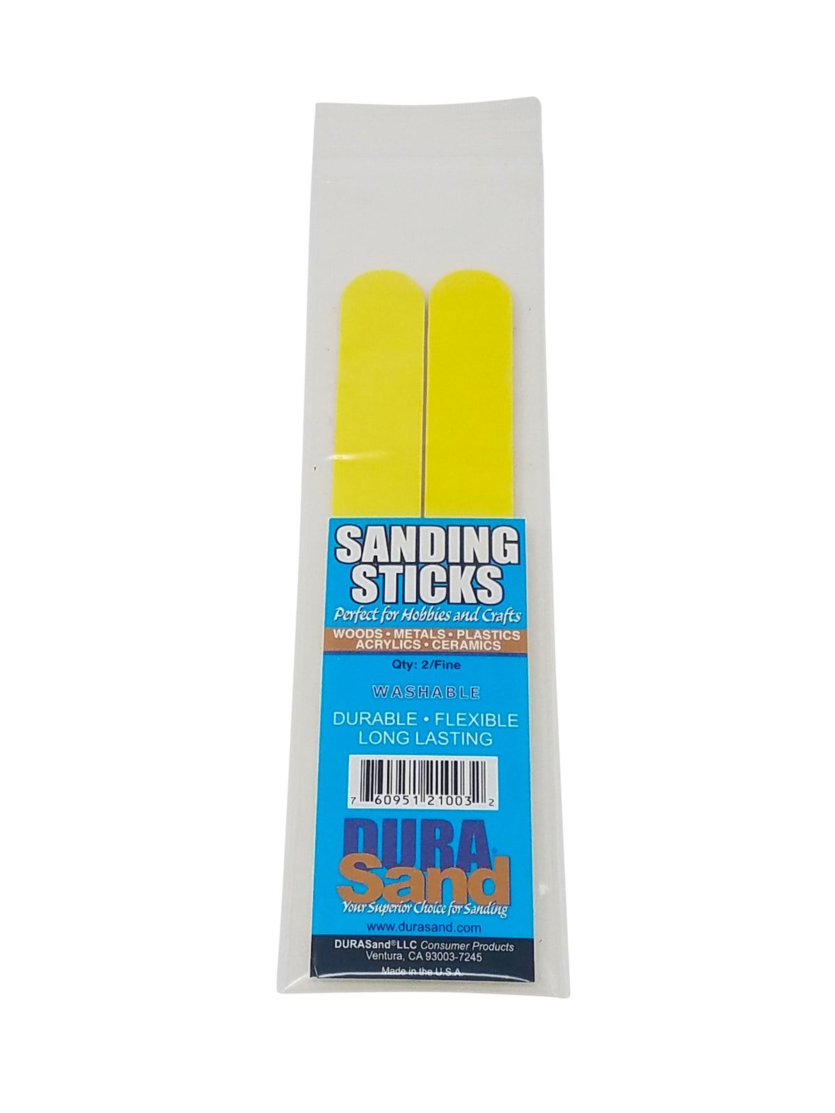 Sanding Sticks, 2 Pieces Bagged, 240/240 Yellow