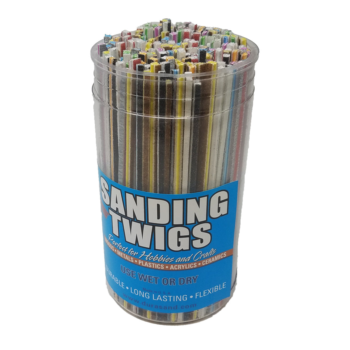 Sanding Twigs, 300 Piece Bucket, Assorted Grits &