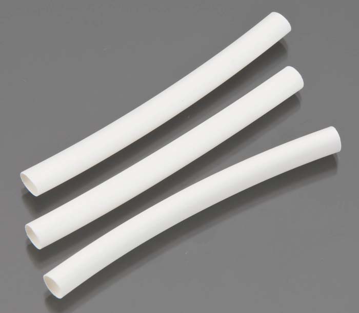 3/16" Diameter Heat Shrink Tubing White 3/pkg