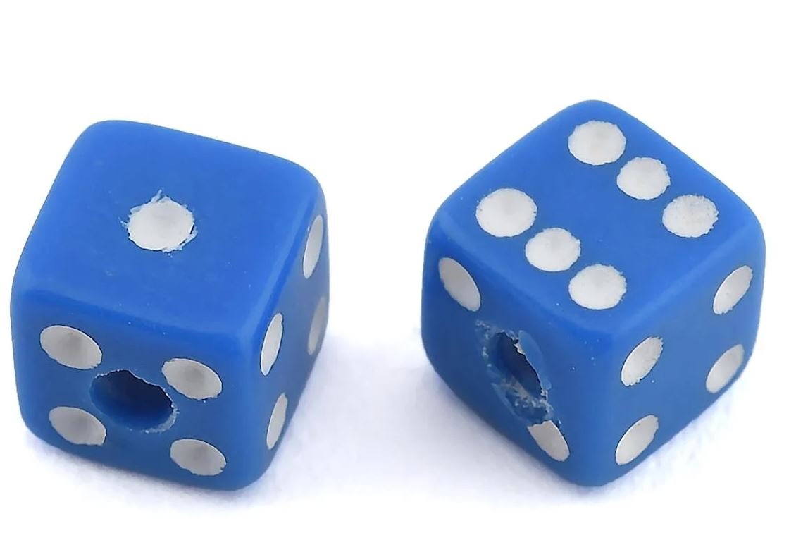 Hanging Dice (Blue)