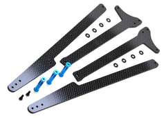 DR10 Wheelie Bar Set, 12" Carbon and Alloy Adjustable