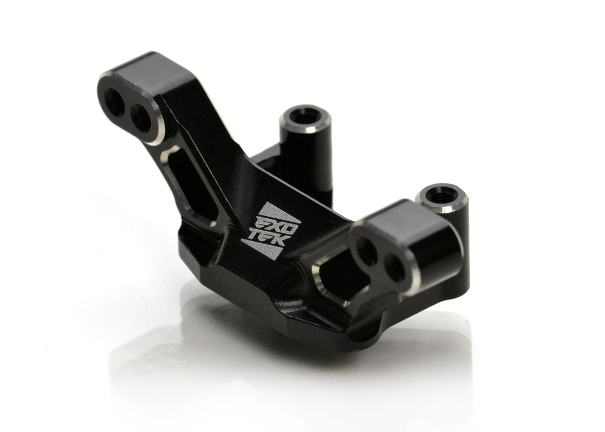 22S HD Front Camber Block, 7075 Black with Silver