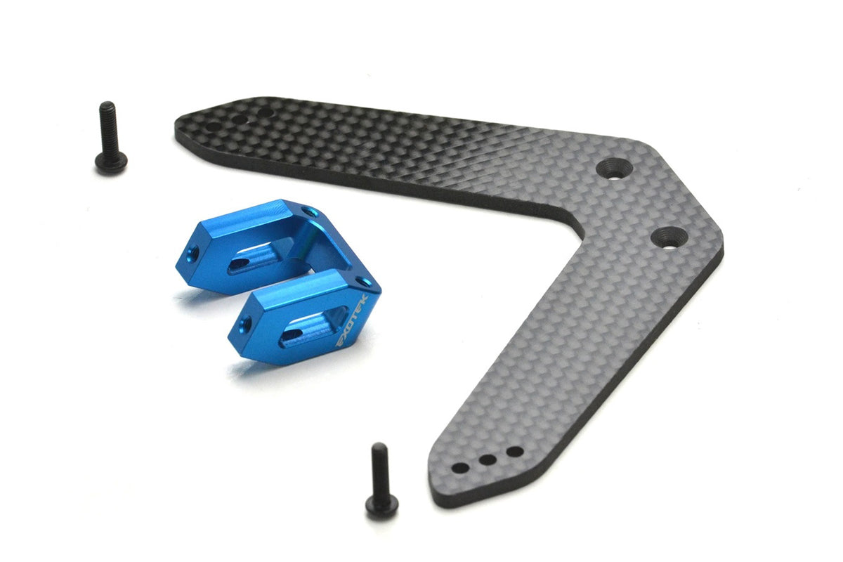 DR10 Pro Body Mount Set, Alloy and CF for the Rear