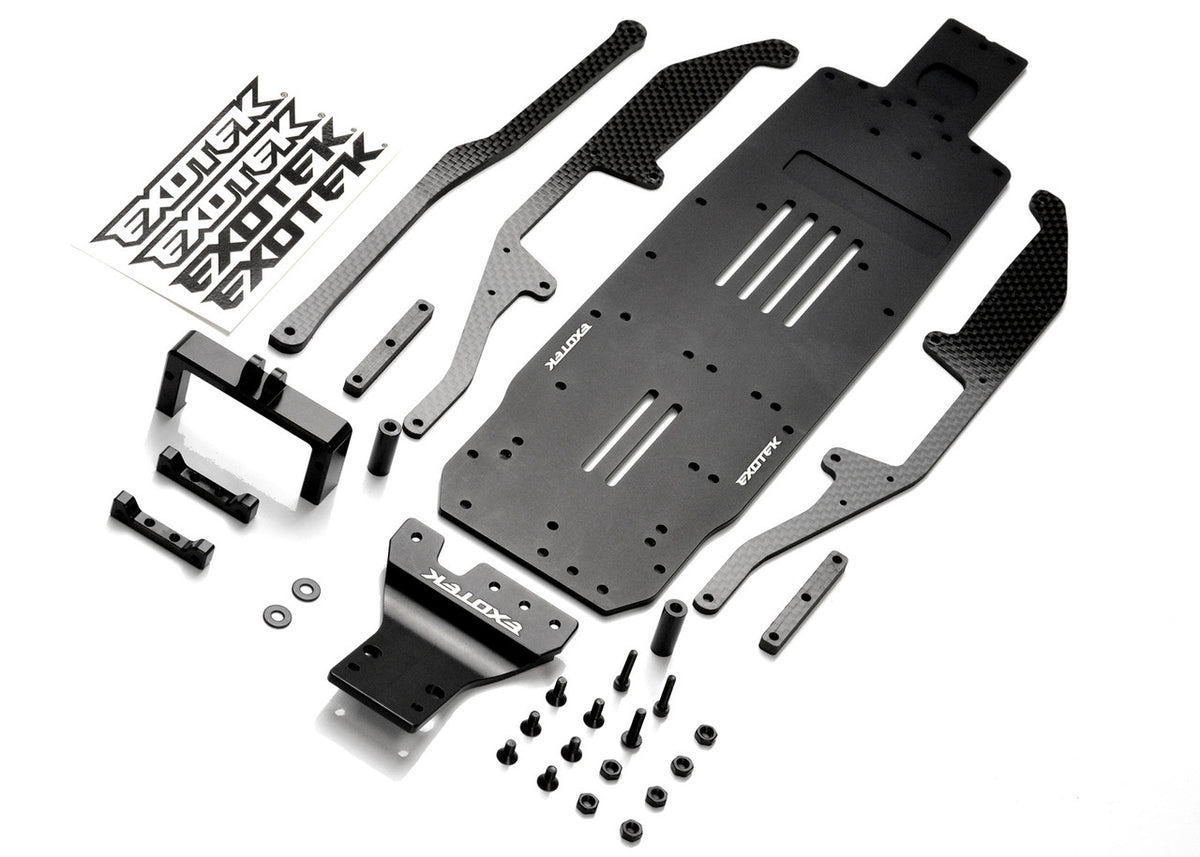 CB6 CARPET CHASSIS CONVERSION SET for B6.3, 7075 chassis