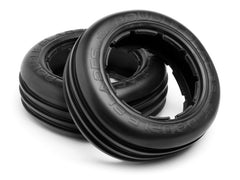 Double Blades Tire (White/Baja 5B/Front/2pcs)