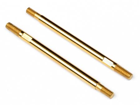Titanium Nitride Coated Shock Shaft 3x50mm (2pcs)