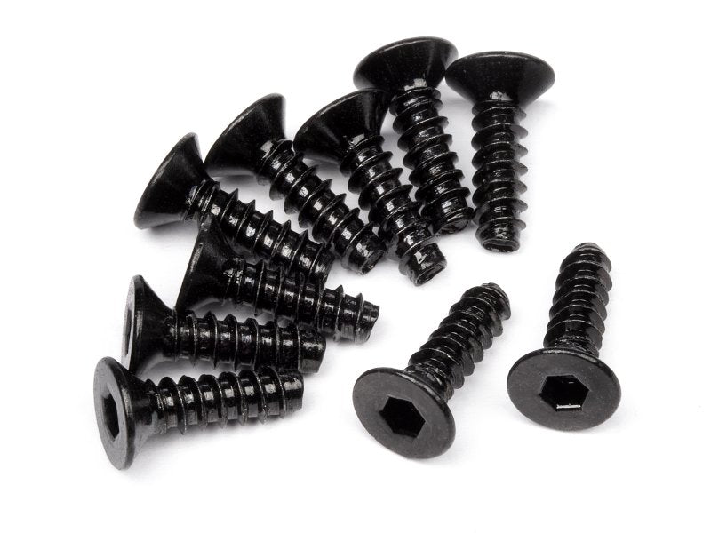 Tp. Flat Head Screw M3X10mm (Hex Socket/10pcs)