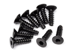 Tp. Flat Head Screw M3X10mm (Hex Socket/10pcs)